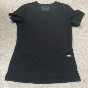 Women’s XXS black FIGS scrub top